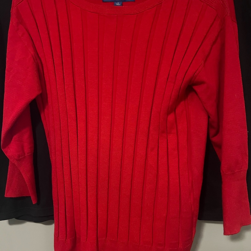 Apt. 9 Vibrant Red Crew Neck Sweater